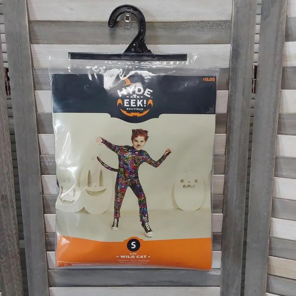 Kids' Wild Cat Halloween Costume Jumpsuit with Headpiece | Hyde & EEK! | S (6/7)